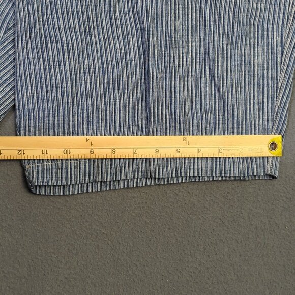 Tommy Bahama Shorts Men's 40 Blue  Provence Striped Linen 10" Vacation Travel - Picture 5 of 10